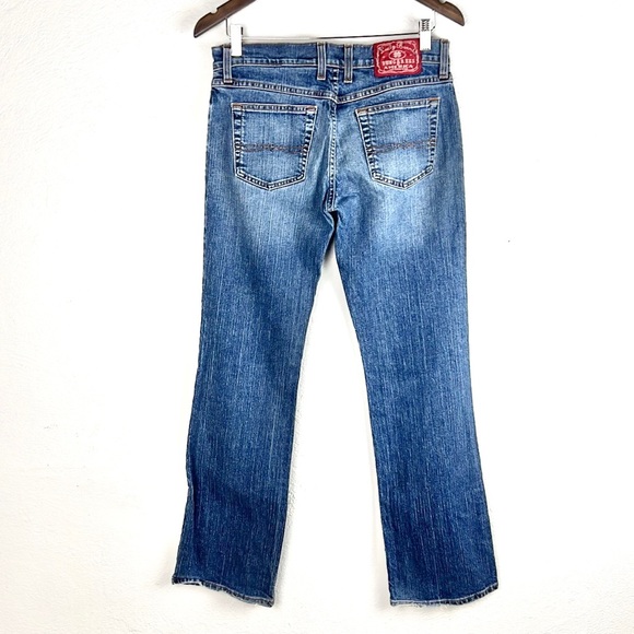 LUCKY BRAND🍀| 👖Dungarees Mid-Rise Wide Leg Bootcut Denim Jeans - Picture 2 of 9
